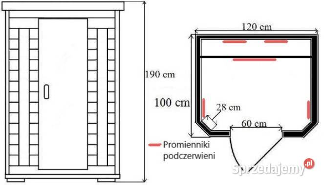 Sauna Infrared Roma promienniki ceramiczne 2 Ruda Śląska