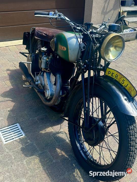 BSA M20 1945 Zabytek Biała karta dodatki Krotoszyn