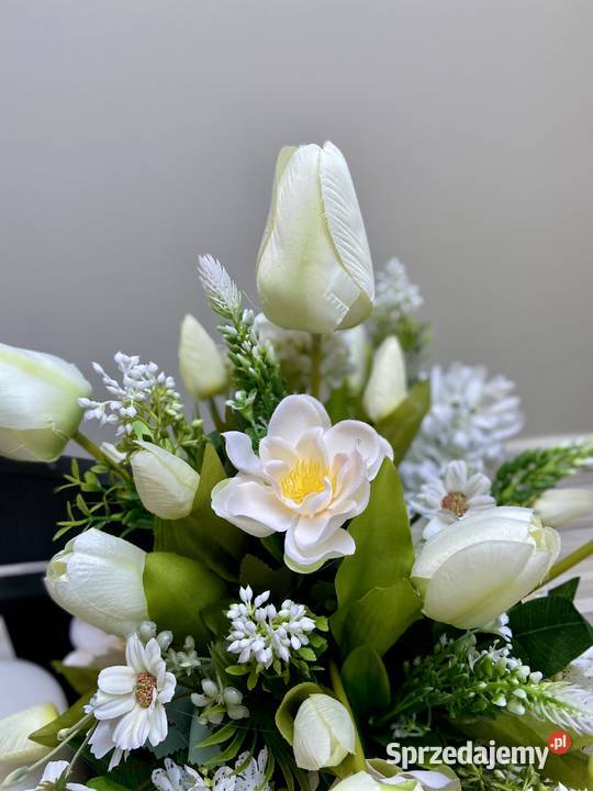 Kompozycja kwiaty sztuczne cmentarz Pozostałe sprzedam