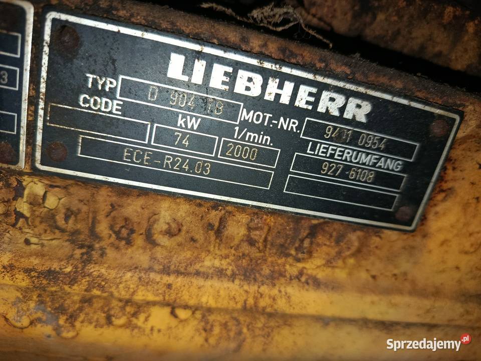 Silnik Komatsu Liebherr Koparka Atlas Cat Jcb Warszawa