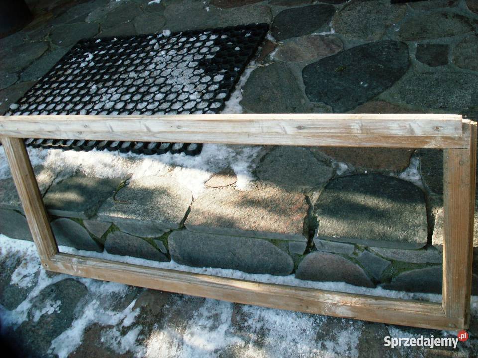 Piękna stara rama loft retro lustro zdjęcia