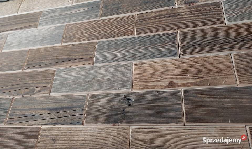 Stara deska cegiełka z zaokrągloną krawędzią Pozostałe Wrocław