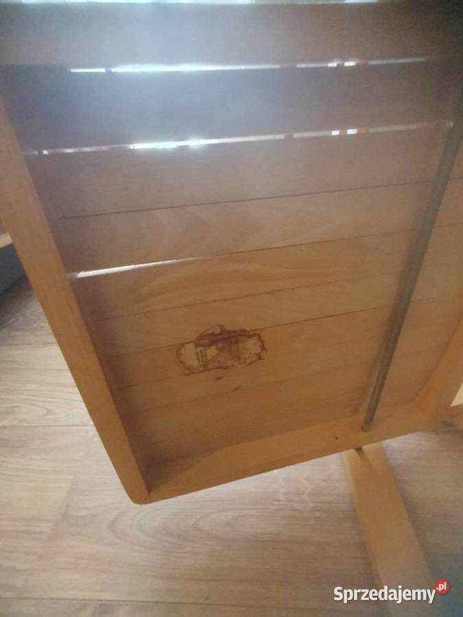 Krzesło składane drewniane retro naturalne mazowieckie