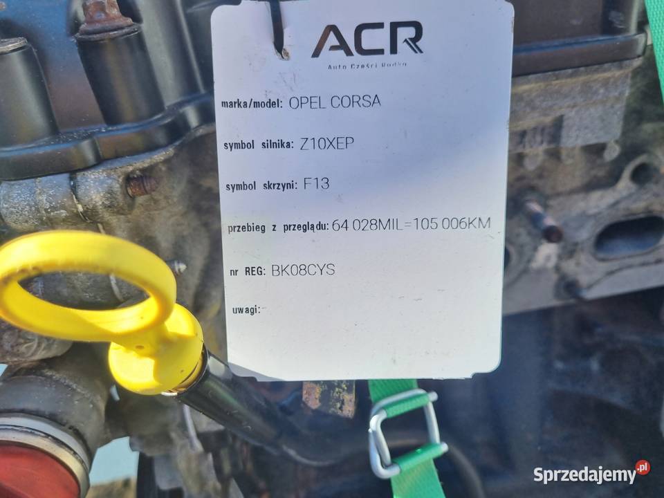 SILNIK KOMPLET Opel Agila A 10 12V 60 Rudka sprzedam