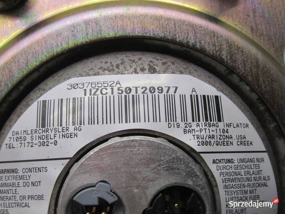 JEEP CHEROKEE III LIFT 06r AIRBAG poduszka świętokrzyskie Kielce