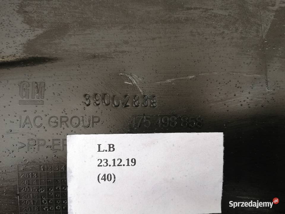 ZDERZAK TYLNY OPEL CORSA E Karoseria wielkopolskie Nowy Tomyśl