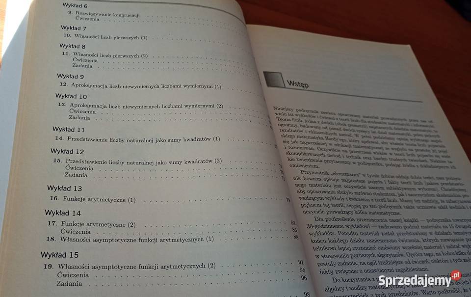 Elementarna teoria liczb Wacław Marzantowicz