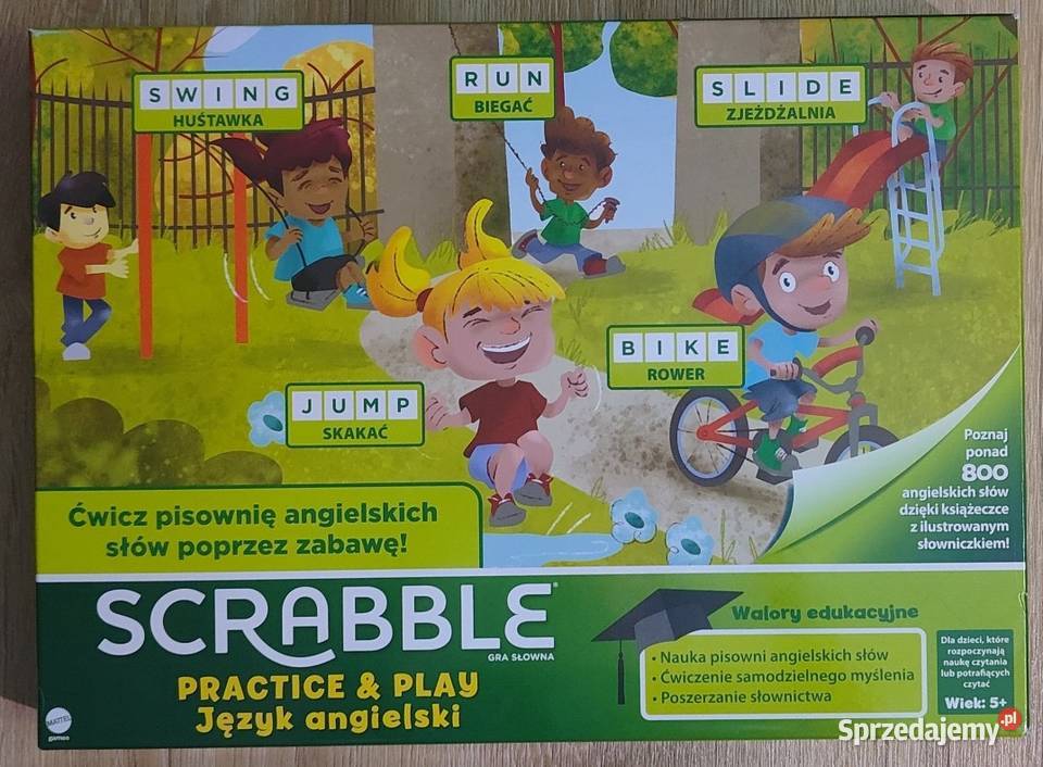 Scrabble Proactice Play Język angielski Mattel Edukacyjne Warszawa