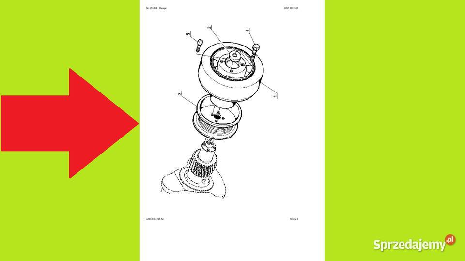 RENAULT ARES 836715 RZ katalog części POLSKU pomorskie Gdańsk