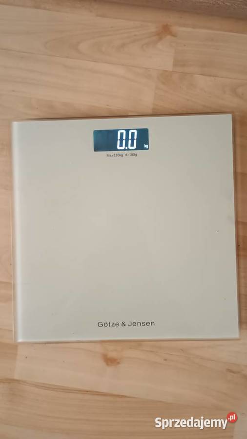 Waga łazienkowa biała szkło