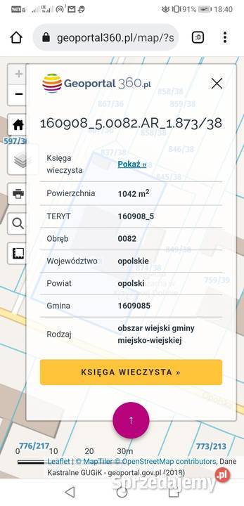 Sprzedam nierucomość w Krzyżowej Dolinie 100zł/m2 Sprzedaż