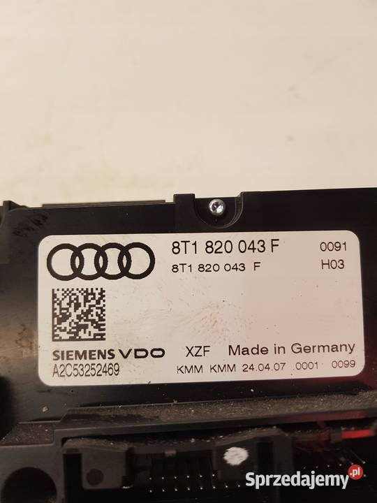 PANEL KLIMATRONIK AUDI A4 A5 Q5 8T1820043F Przystajń