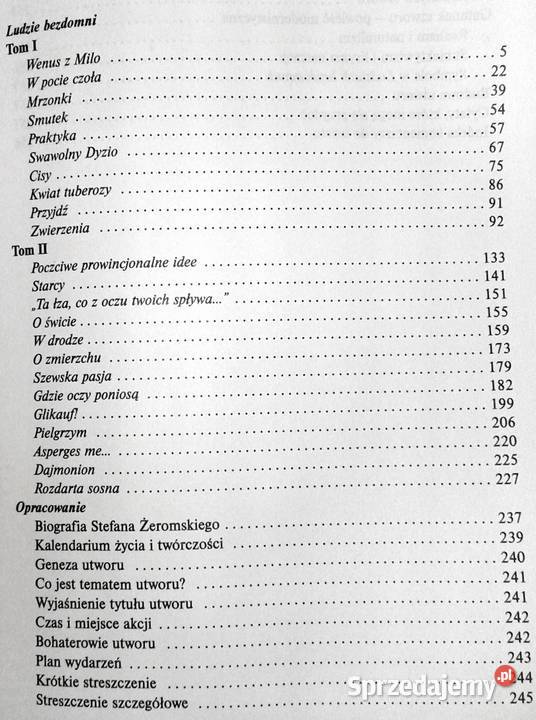 Ludzie bezdomni Stefan Żeromski Lektura z miękka lubelskie Chełm