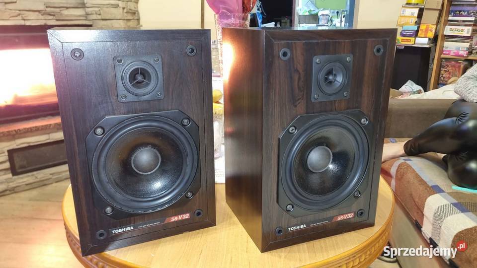 Kolumny monitory TOSHIBA SSV32 2x40W 8ohm UK Warta sprzedam