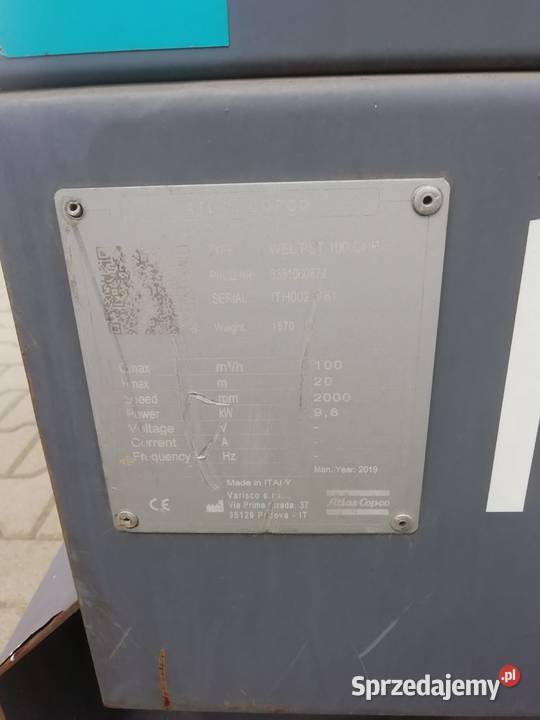 Atlas Copco WEL PST 100 CNP 2019r pompa do wody Krotoszyn