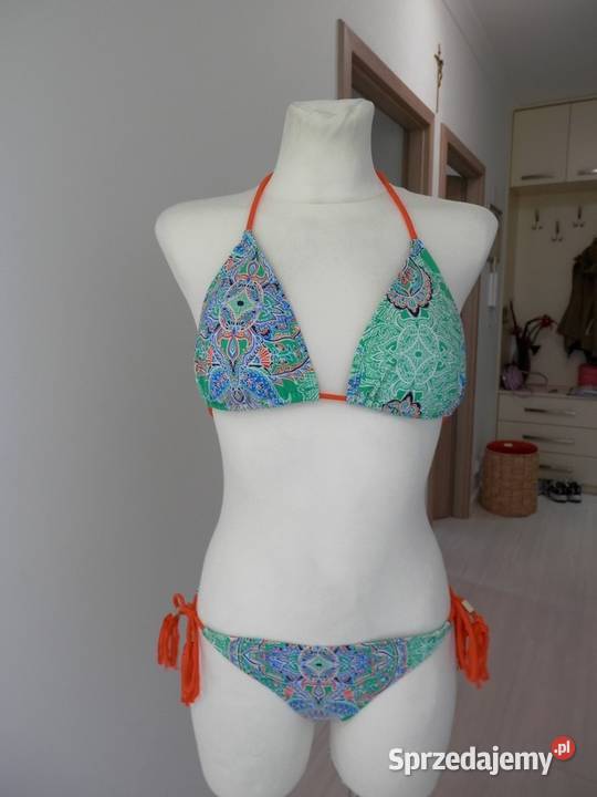 Strój Kąpielowy Bikini Trójkątne Miseczki Rozmiar 40(L) Łomża