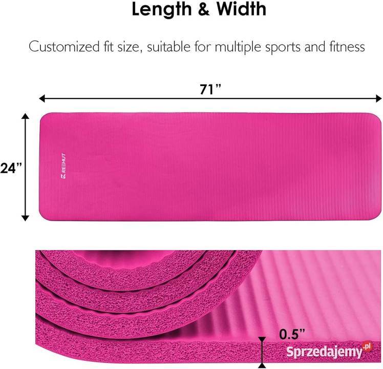 180x61 Reehut 127mm GRUBA MATA GIMNASTYCZNA DO Szczerbice