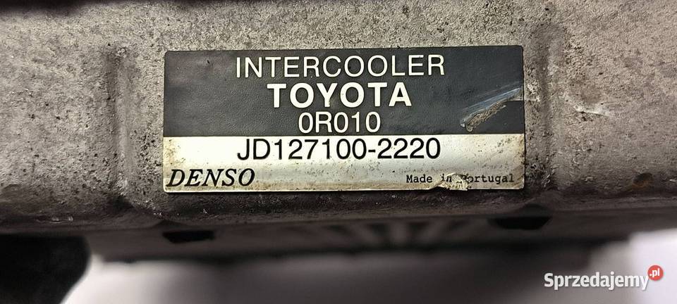INTERCOOLER TOYOTA COROLLA VERSO JD1271002220 Lipno