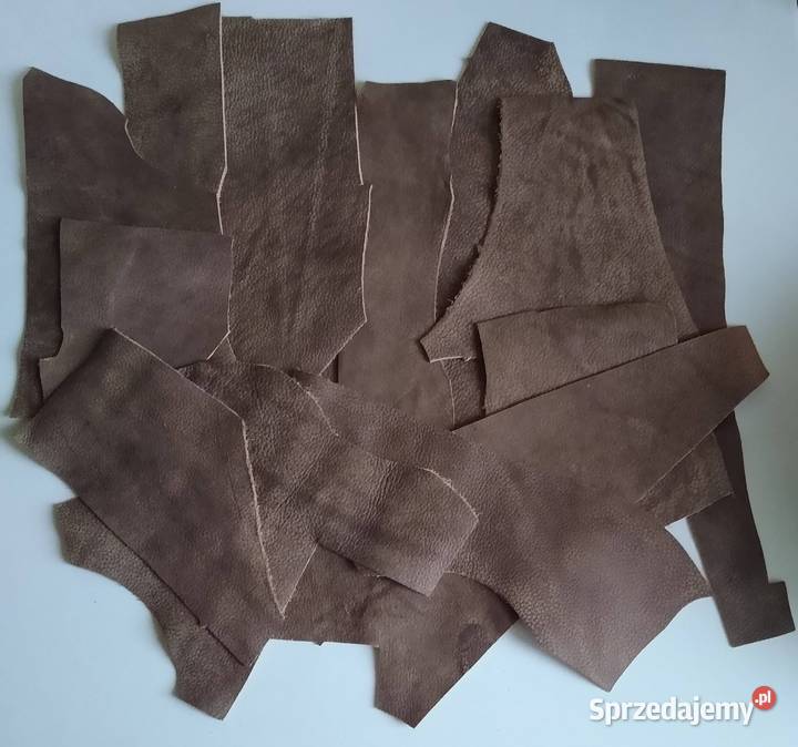 Skóra 325 g Naturalna Włoska Brązowa Postarzana Gdańsk