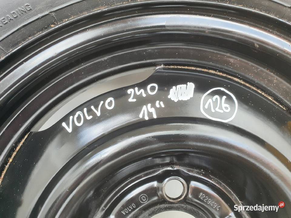 Volvo 240 940 740 KOŁO ZAPASOWE Zapas 16580 R14 Chełm