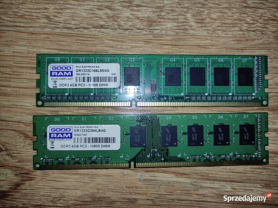 Pamięć RAM DDR3 8GB 2x4GB 1333MHz Kraków