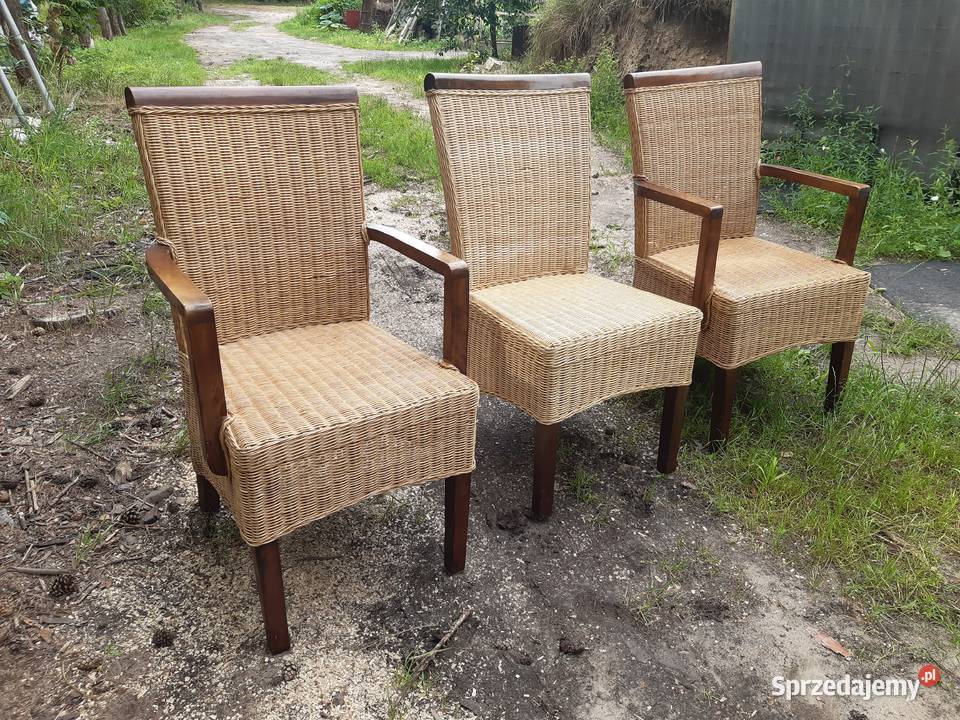różne fotele rattanowe Milicz sprzedam