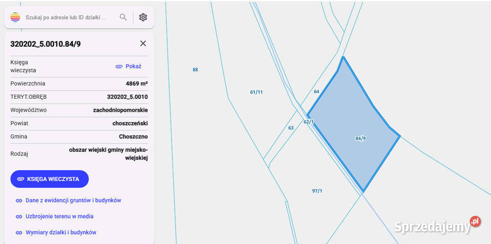 Łąka 10000m2 Choszczno sprzedam