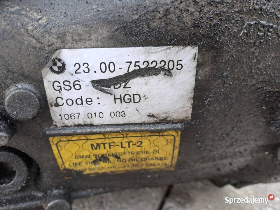 BMW E60 525D 177 skrzynia biegów manual 7522305 Jastrzębie-Zdrój