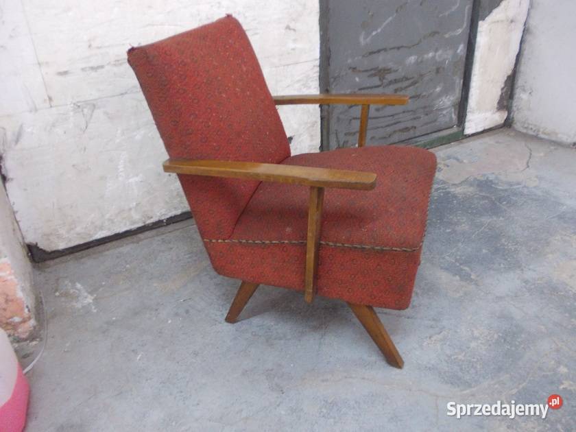 Stary fotel PRL vintage lata 60 Bielsko-Biała