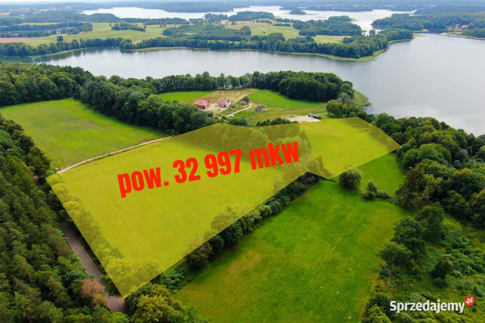 Działka 33 ha z własną linią brzegową j Narie Ponary