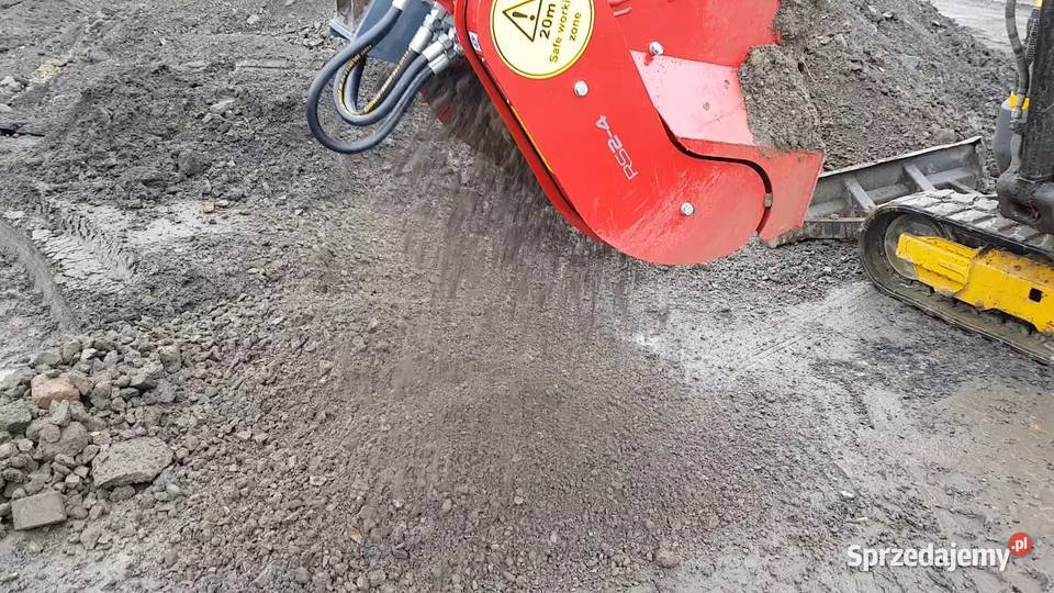 Łyżka przesiewająca do minikoparki ziemia humus Rybnik