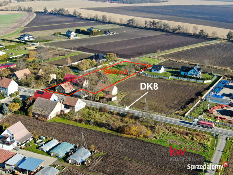 Grunt 3400m2 Cieszyce Akacjowa Sprzedaż dolnośląskie