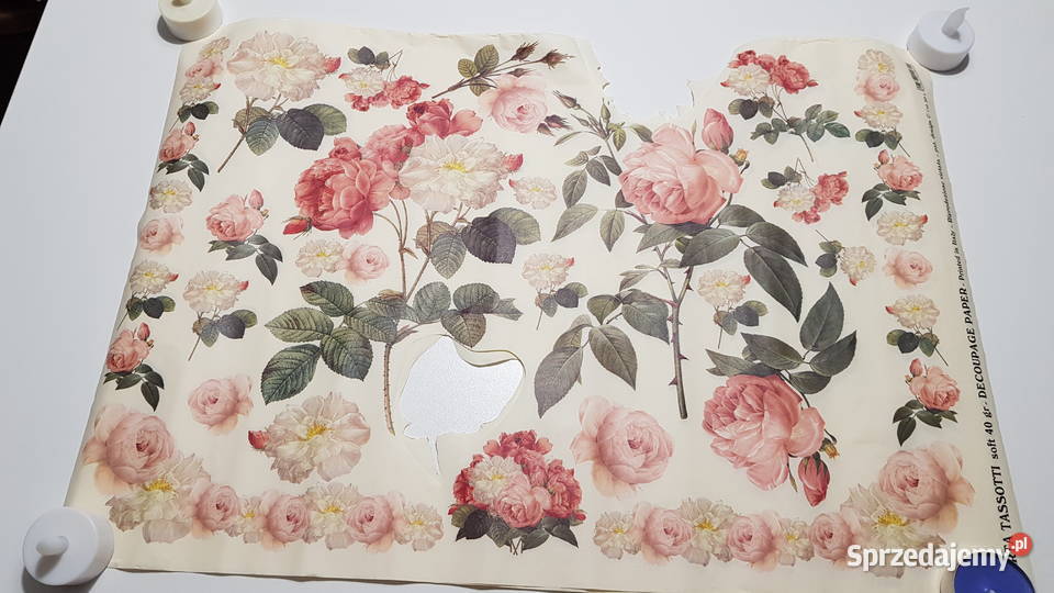 Papier decoupage Włoski zestaw 6 róże Siemianowice Śląskie