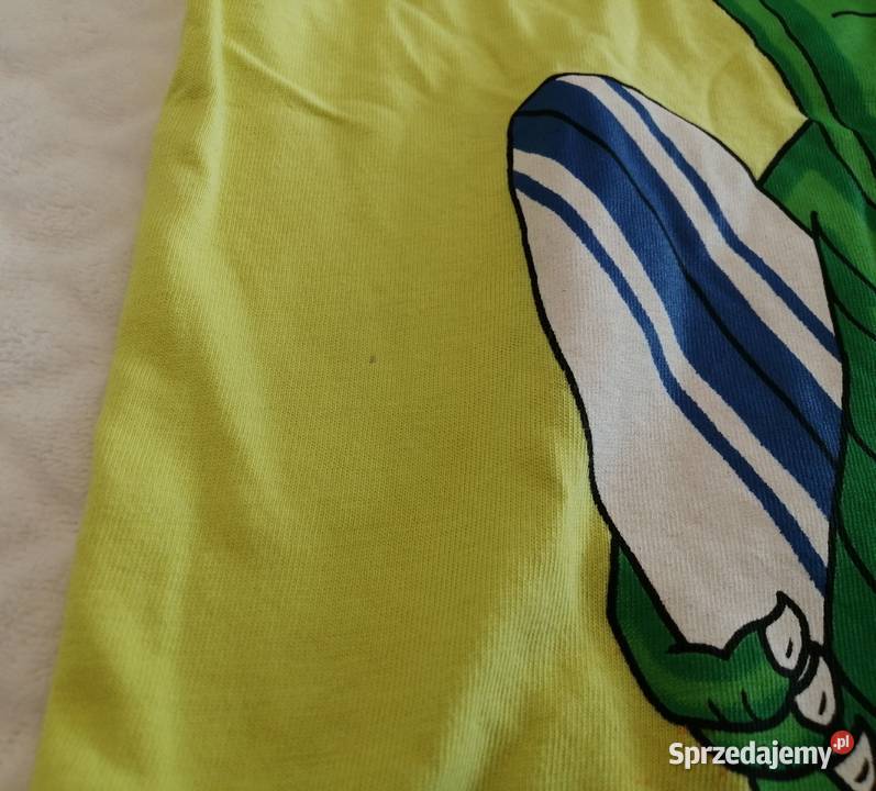 Koszulka krótki rękaw żółta krokodyl 104 Odzież