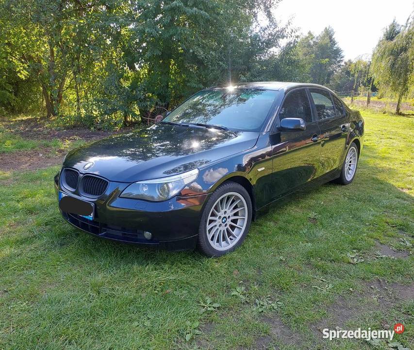 Bmw e60 30d 231 manual czarny Seria 5 Krzeszów