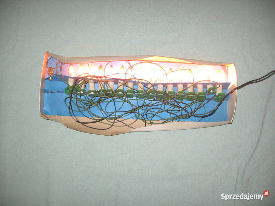 Lampki choinkowe tradycyjne żarówkowe stare PRL sprzedam