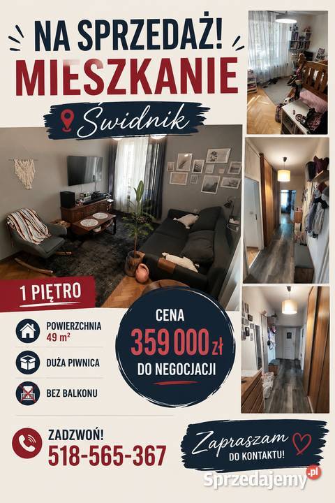 Mieszkanie 2 pokoje w centrum miasta Świdnik