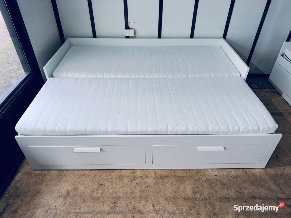 IKEA BRIMNES Leżanka Łóżko z 2 szufladami 2 Rybnik