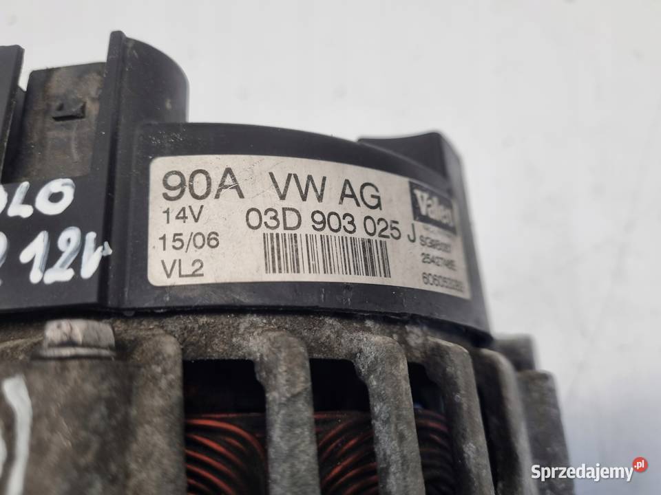 ALTERNATOR VW Polo IV 12 12V 03D903025J valeo osobowe Chełm
