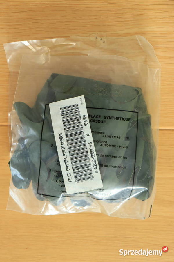 Pokrowiec maskujący na hełm francuski Filet Kolekcje mazowieckie Warszawa