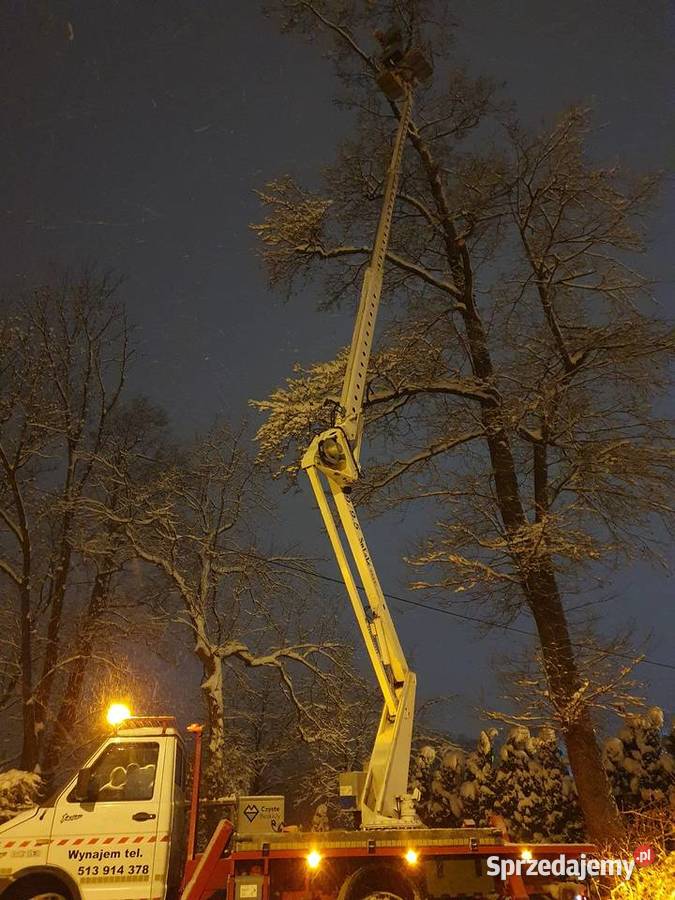 Podnośnik koszowy Zwyżka 20m Wynajem Kęty