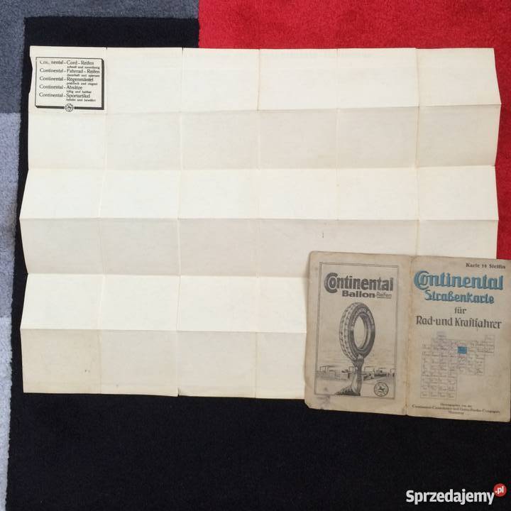 163 Continental Strassenkarte Stettin zachodniopomorskie Szczecin