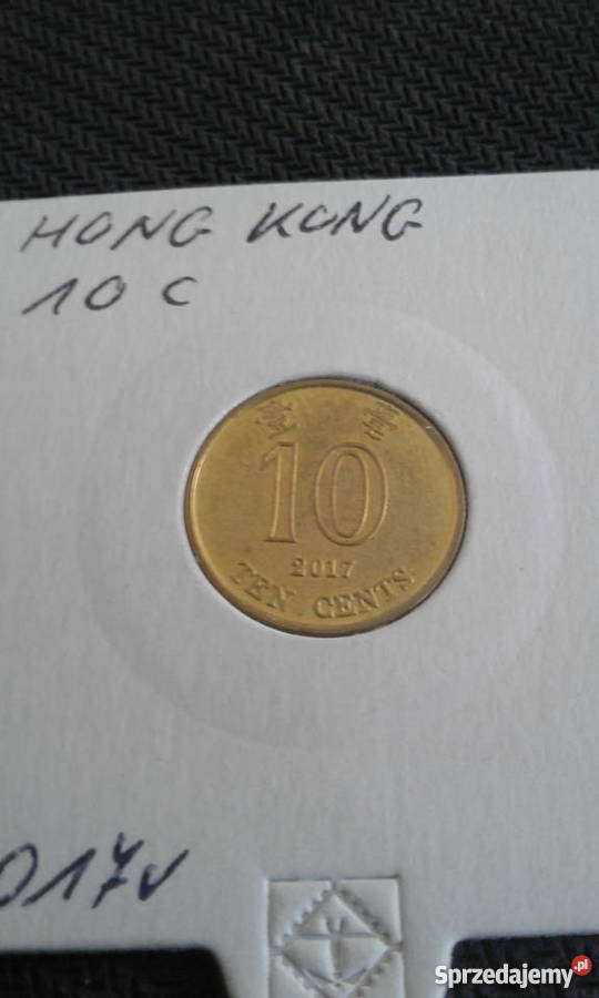 10 Centów 2017 rHongKong UNC Konin sprzedam