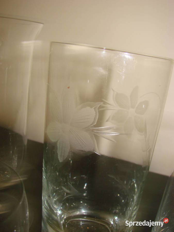szklanki porządki kuchenne przezroczysty pomorskie Pruszcz Gdański