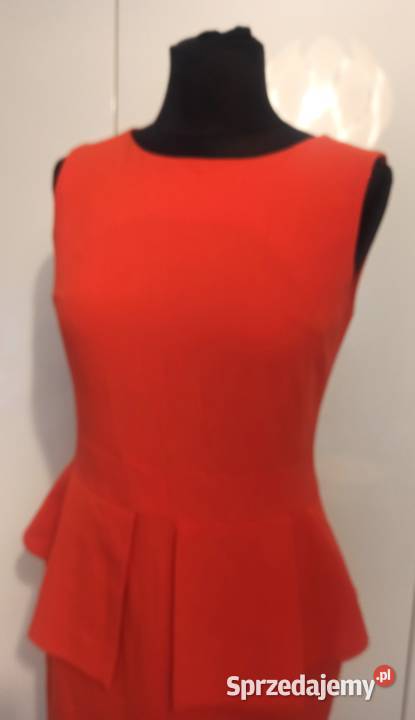 wizytowa sukienka z baskinką Częstochowa