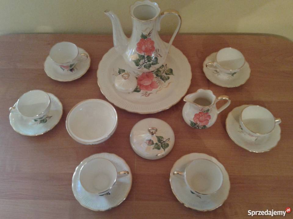 Porcelanowy kolekcjonerski do kawy herbaty sygno Wrocław sprzedam