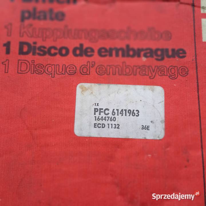 164476085GB7550AB ECD 1132 Tarcza sprzęgła Ford małopolskie Kraków