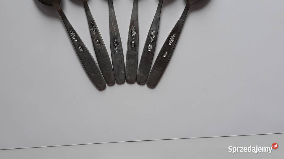 Łyżeczki do herbaty 1 PASECZKI PASKI Gerlach PRL Zastawa stołowa Dąbrowa Górnicza