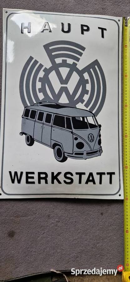 VW bulik szyld emalia 60x40 Pozostałe Łódź