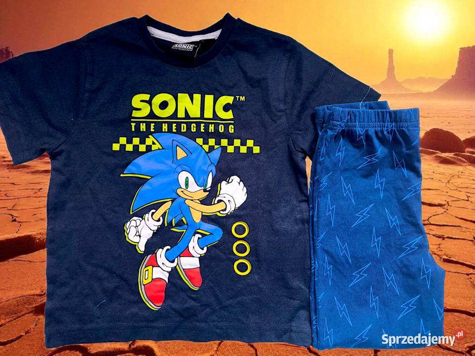 Nowy komplet nowa piżama chłopiec Sonic bohater chłopiec Sosnowiec sprzedam